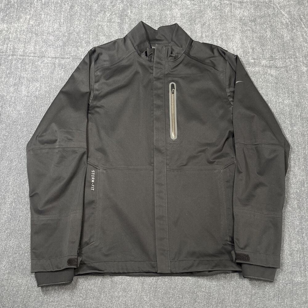 Nike Golf Storm-FIT 10 Jacket Mens Small Black Full Zip Waterproof Windproof